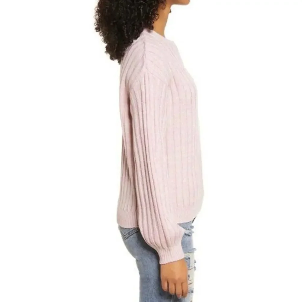BLANK NYC HEATHER RIBBED CREWNECK‎ SWEATER Size XS New wit Tags